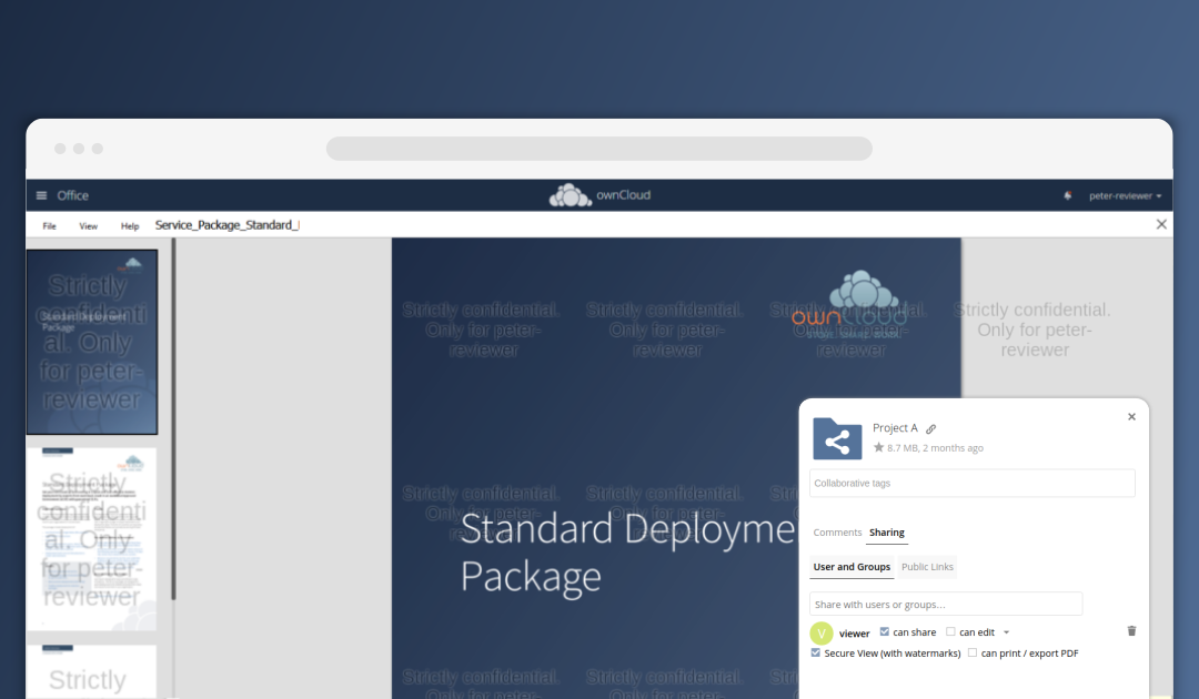 ownCloud and Collabora enable setting up Virtual Data Rooms with new “Secure View” feature