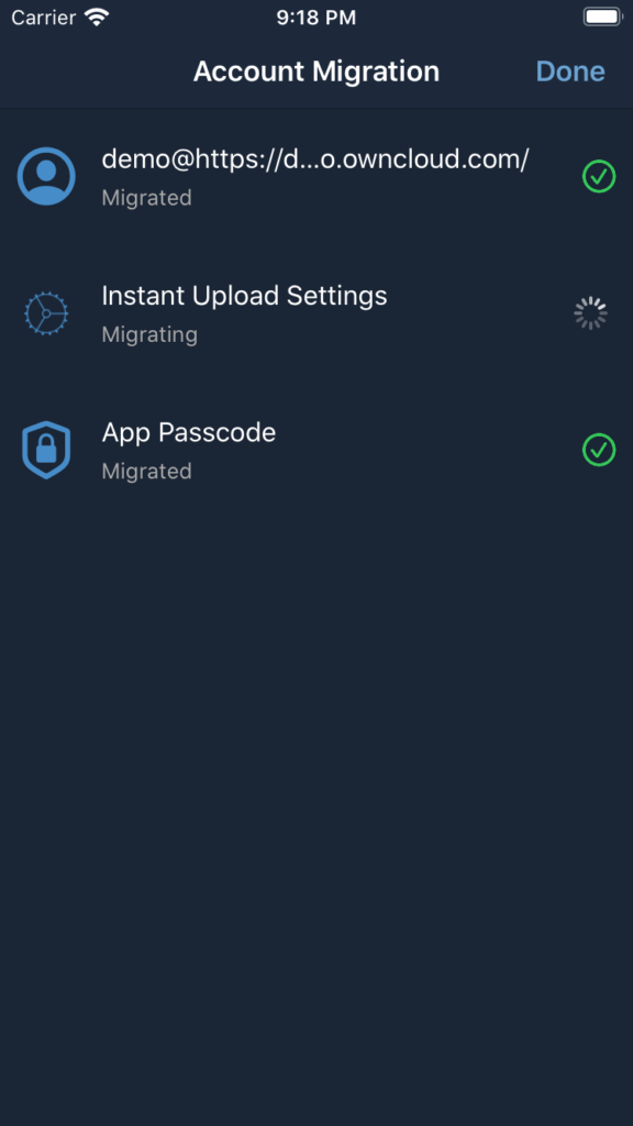 The migration assistent for upgrading from 3.8.1 to 11.4 for users of branded apps