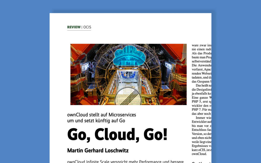 iX Magazin berichtet über ownCloud Infinite Scale