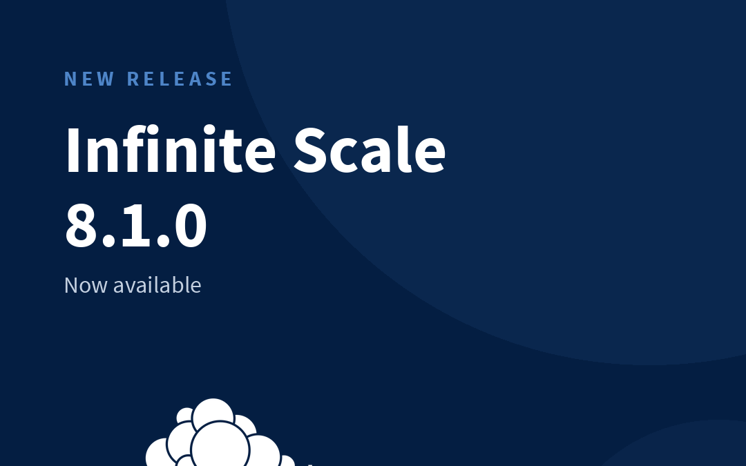 ownCloud Infinite Scale 8.1.0: MFA-Gated Vault Storage Arrives